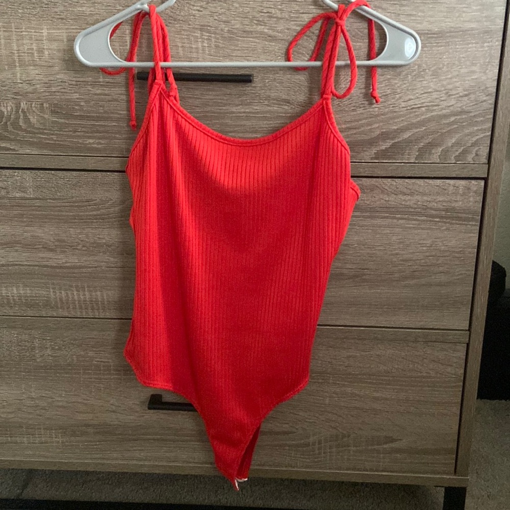 Red bodysuit